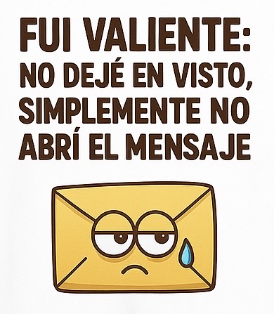  “Fui valiente: no dejé en visto”