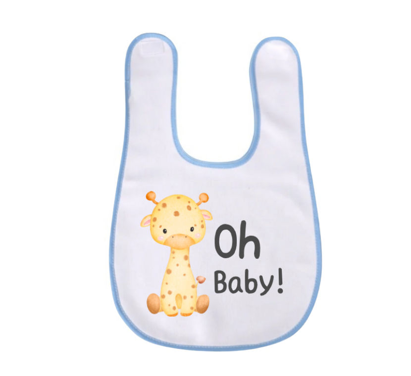 Babero para bebé con jirafa