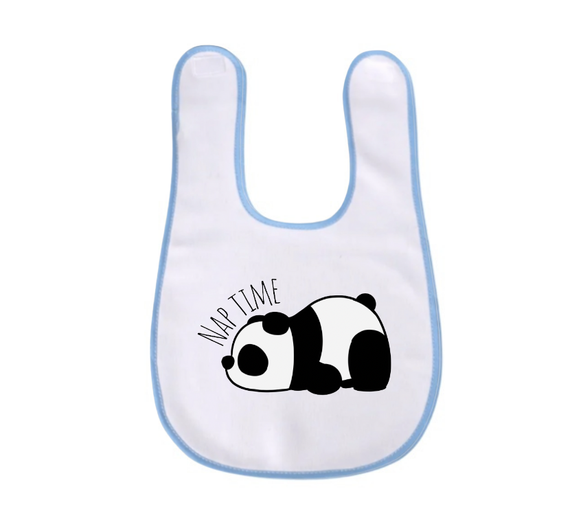 Babero con oso panda