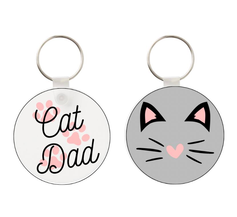 Llavero Cat Dad o Cat Mam