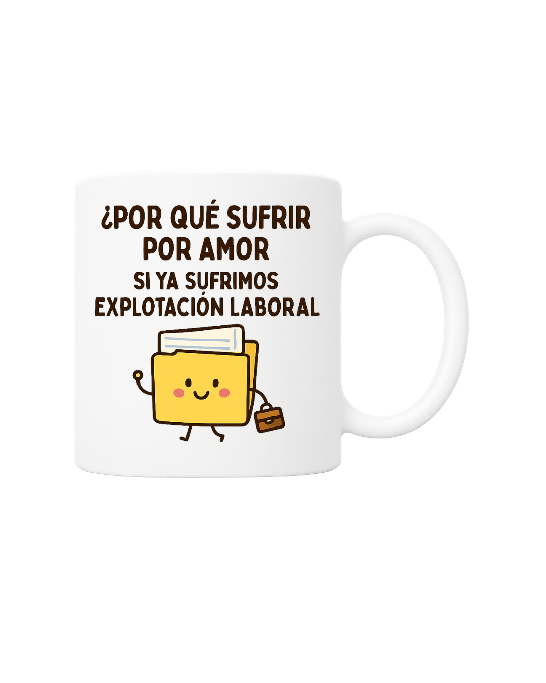 Taza con mensaje divertido