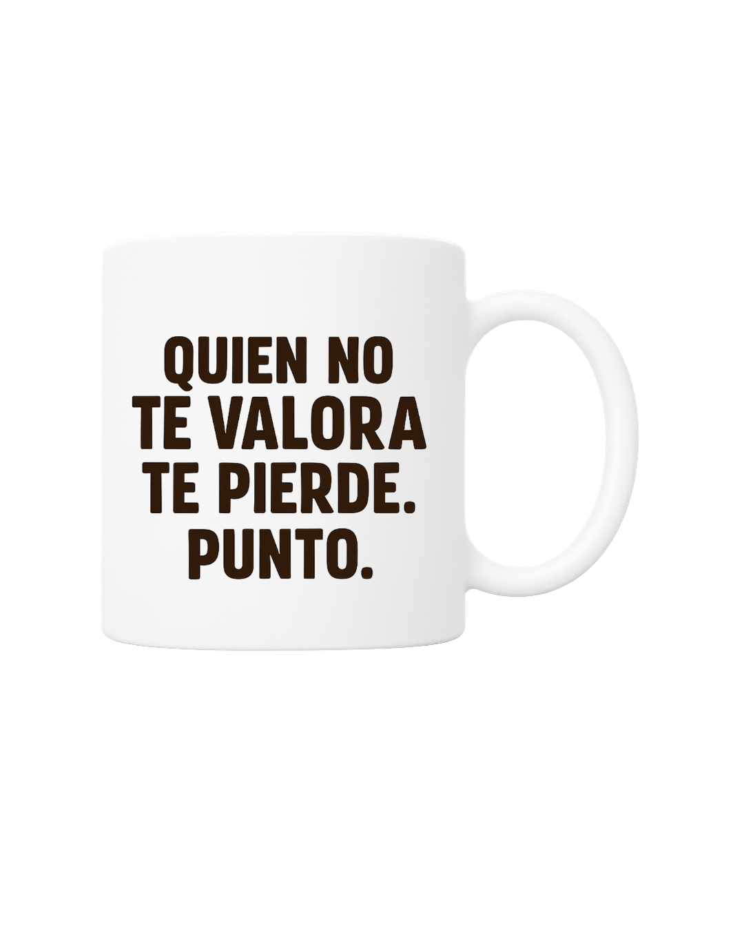Taza con frase motivacional