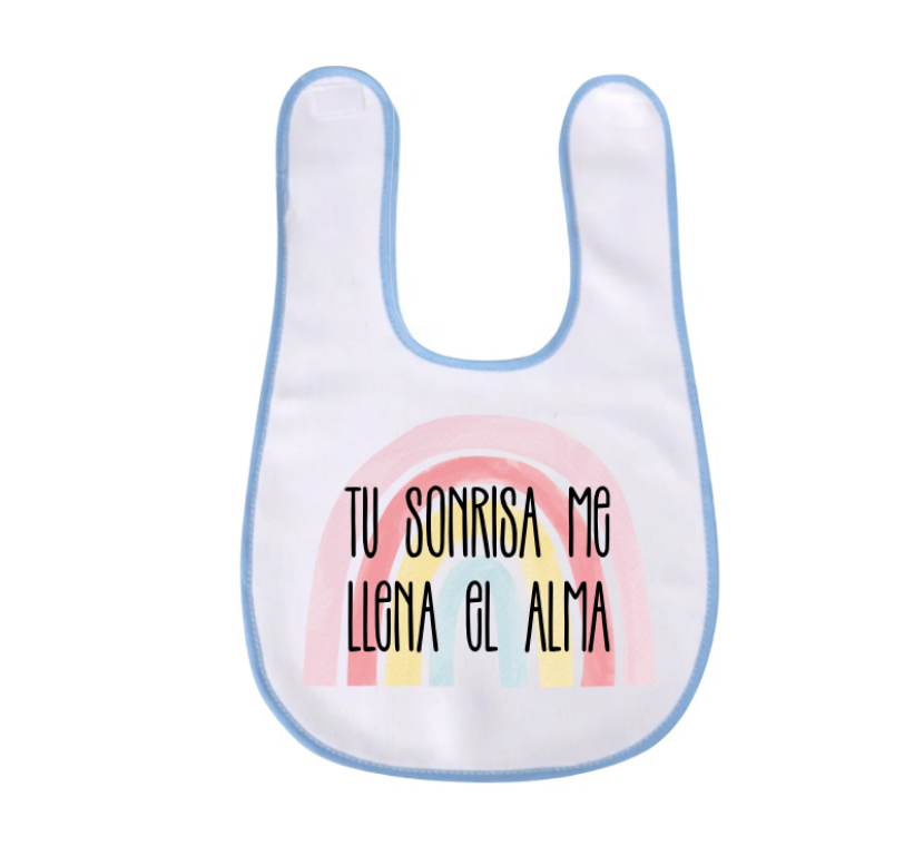 Babero de bebé con frase