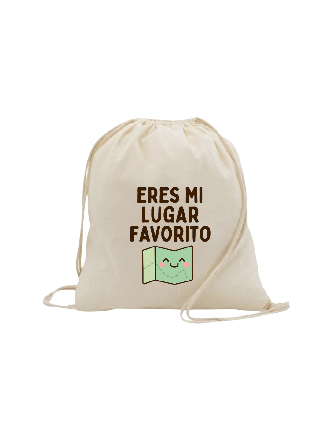 Bolsa mochila con frase