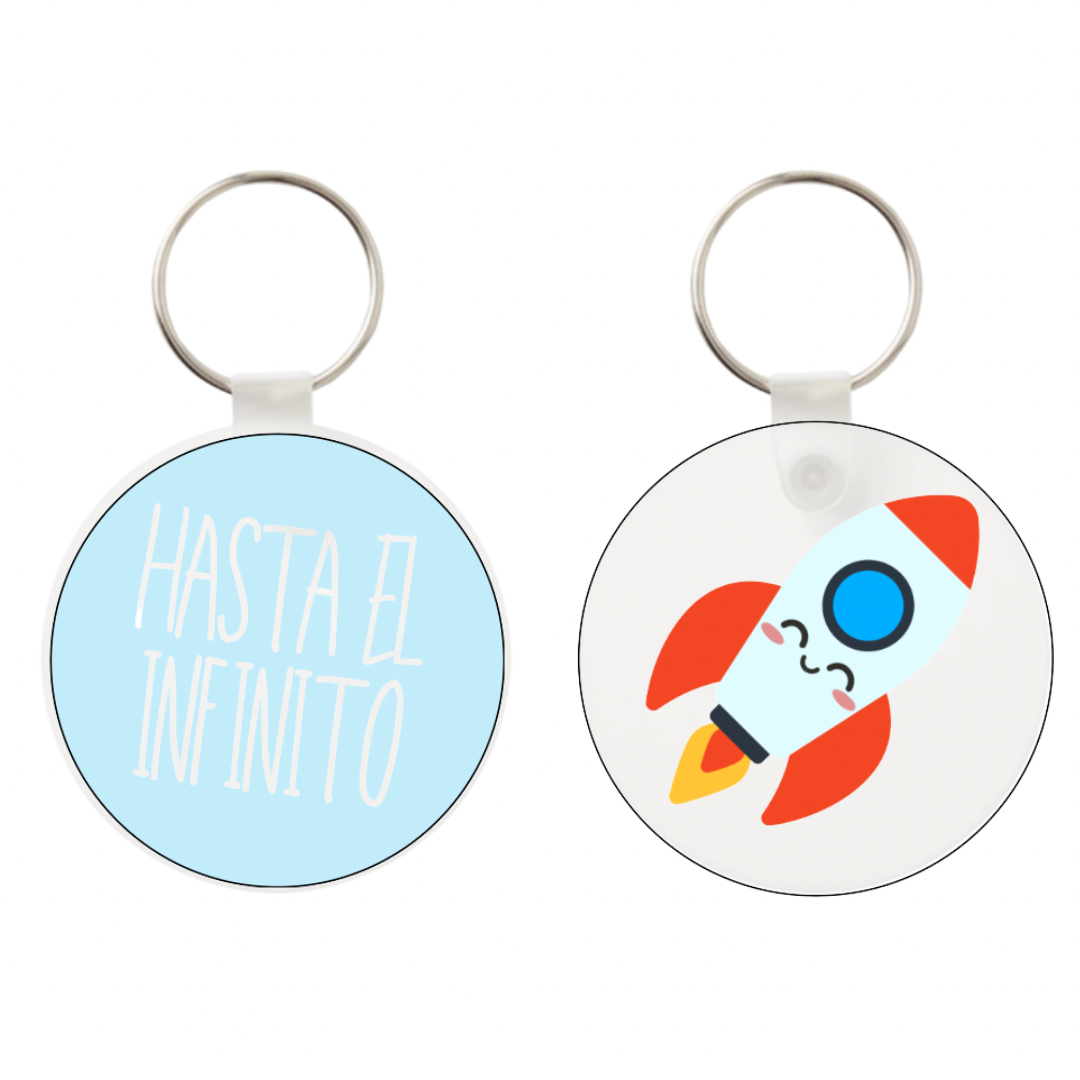 Llavero cohete ‘Hasta el infinito’