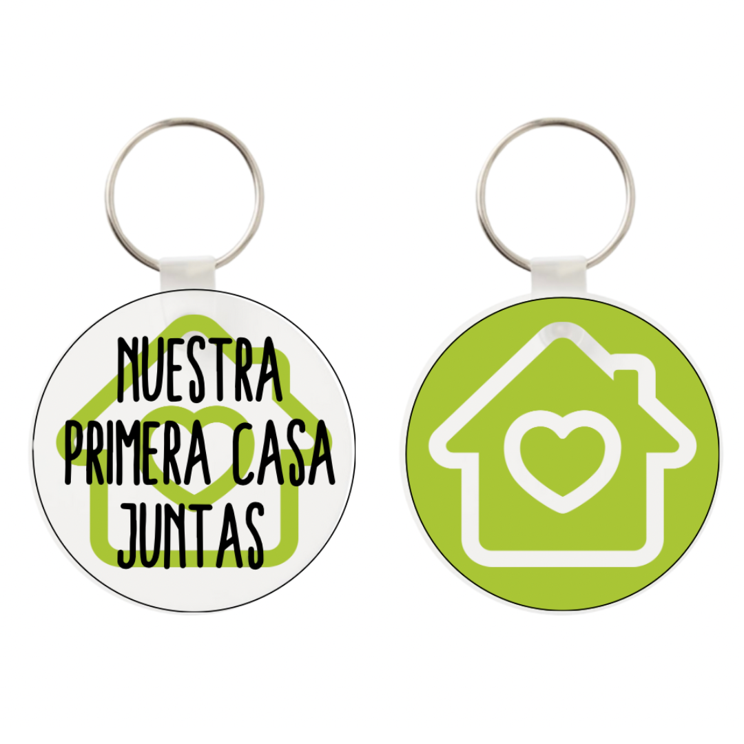 Llavero 'Nuestra primera casa juntas'