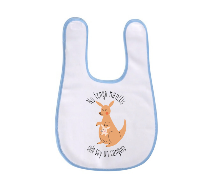 Babero infantil con canguro