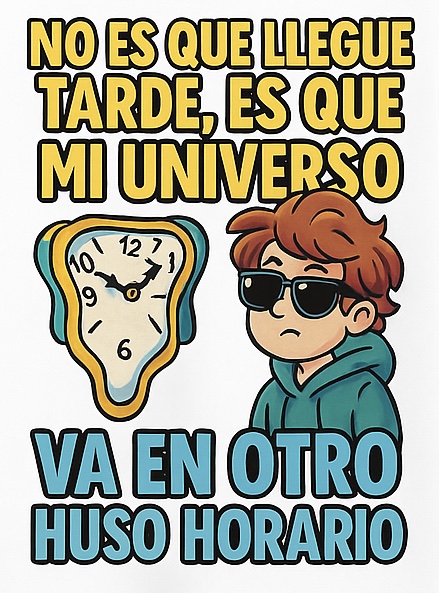 “Mi universo va en otro huso horario”