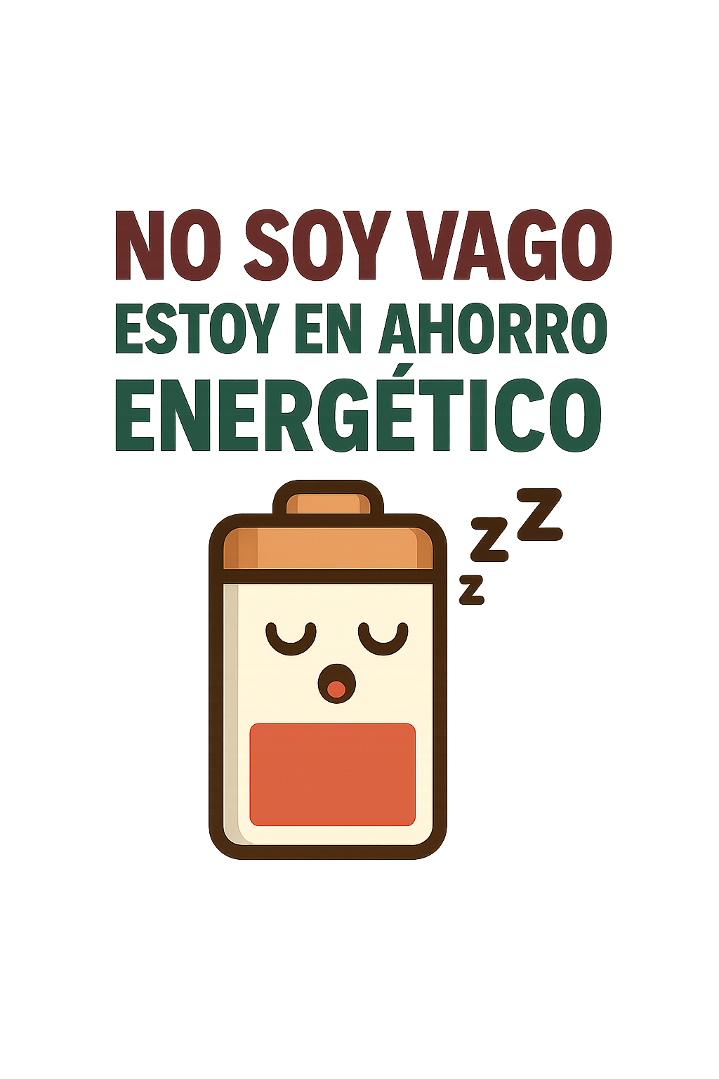 No soy vago, estoy en ahorro energético