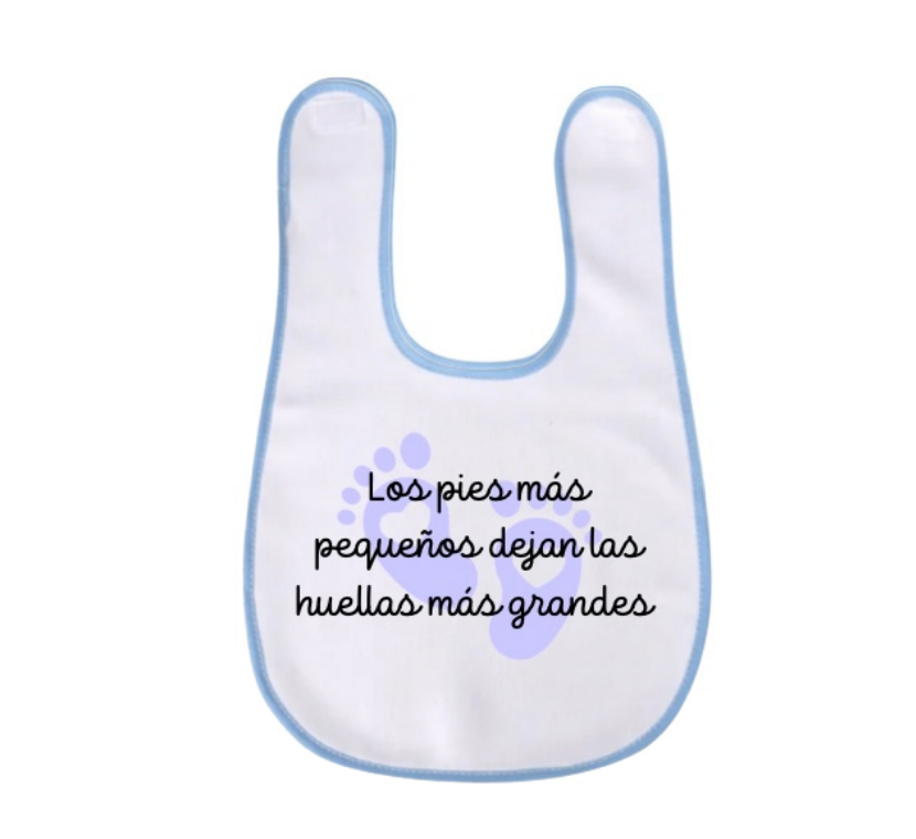 Babero con mensaje