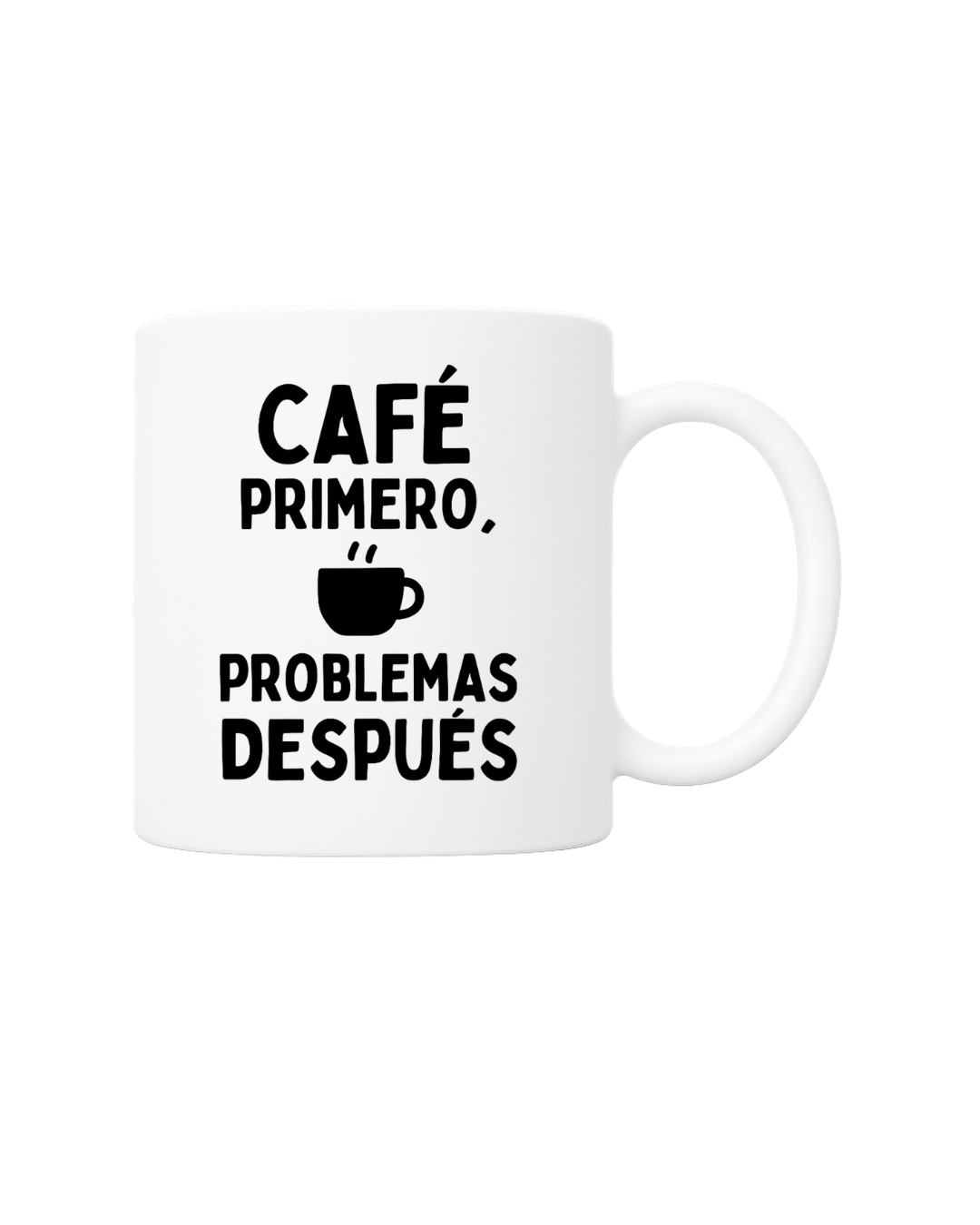 Taza de café con frase motivadora