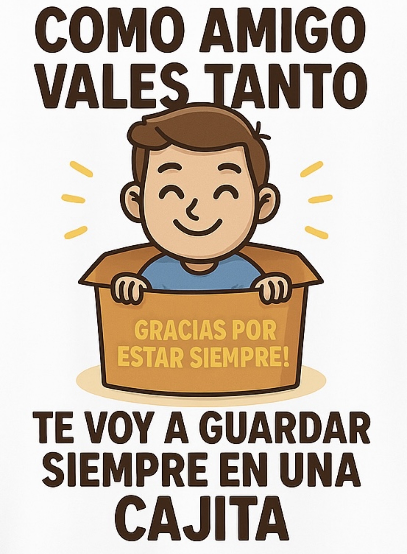 Como amigo vales tanto