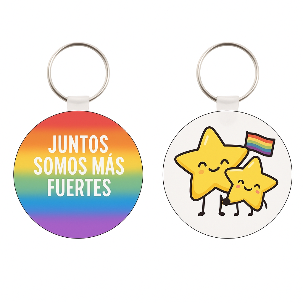 Llavero orgullo juntos