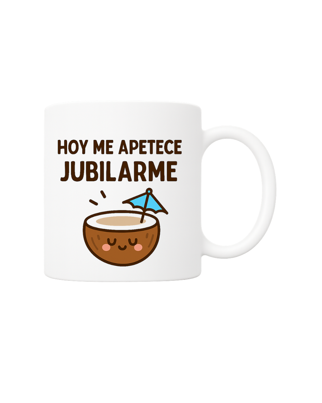 Taza divertida 'Hoy me apetece jubilarme'