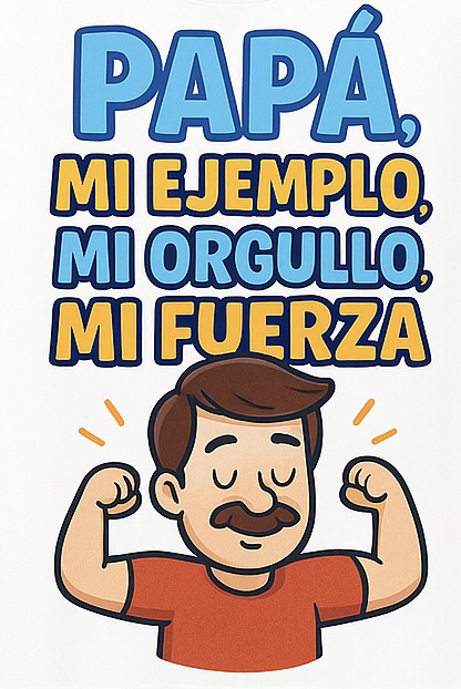 Papá, mi ejemplo, mi orgullo, mi fuerza