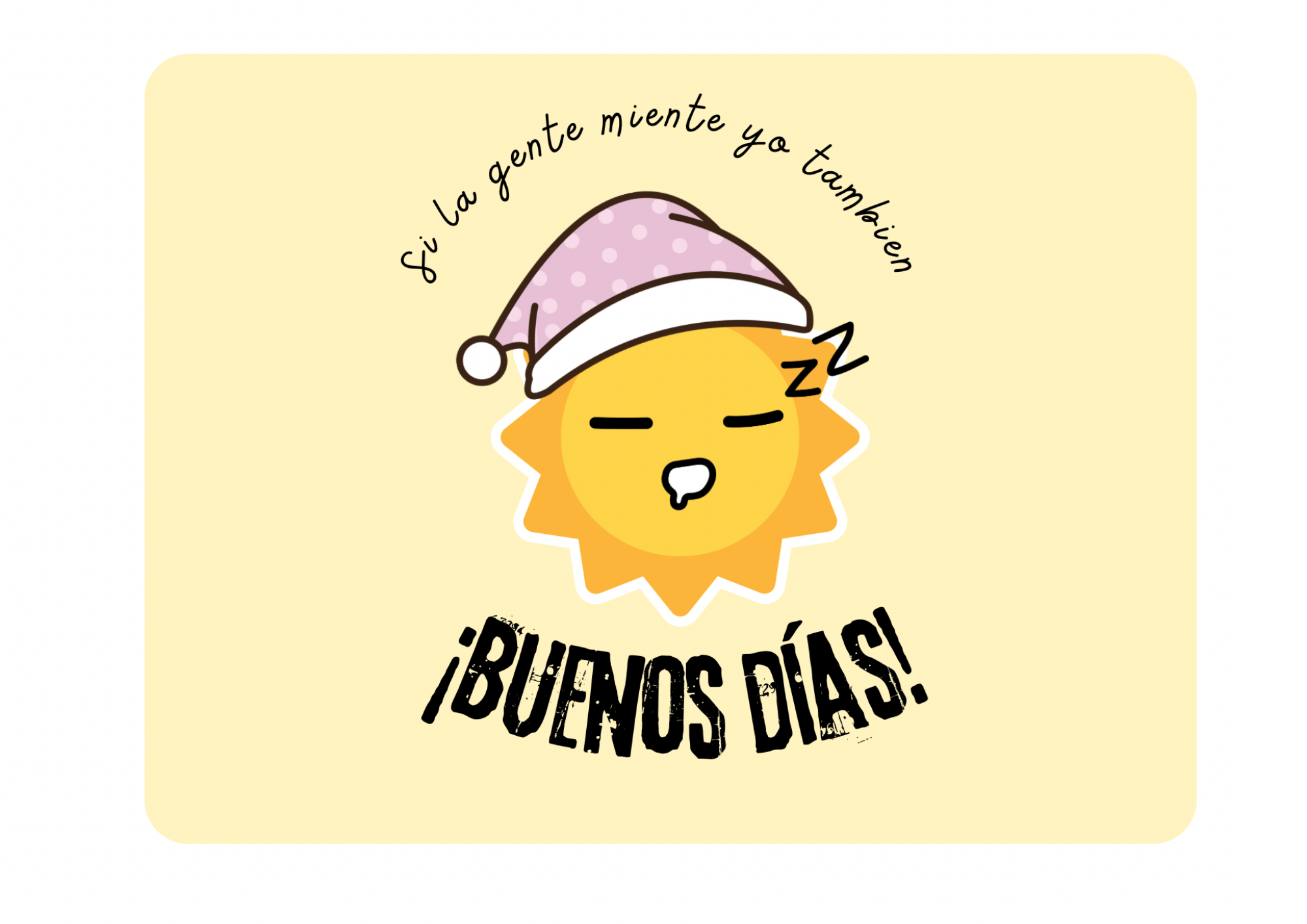 Alfombrilla de escritorio ¡Buenos días!