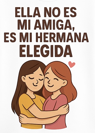 Ella no es mi amiga, es mi hermana elegida