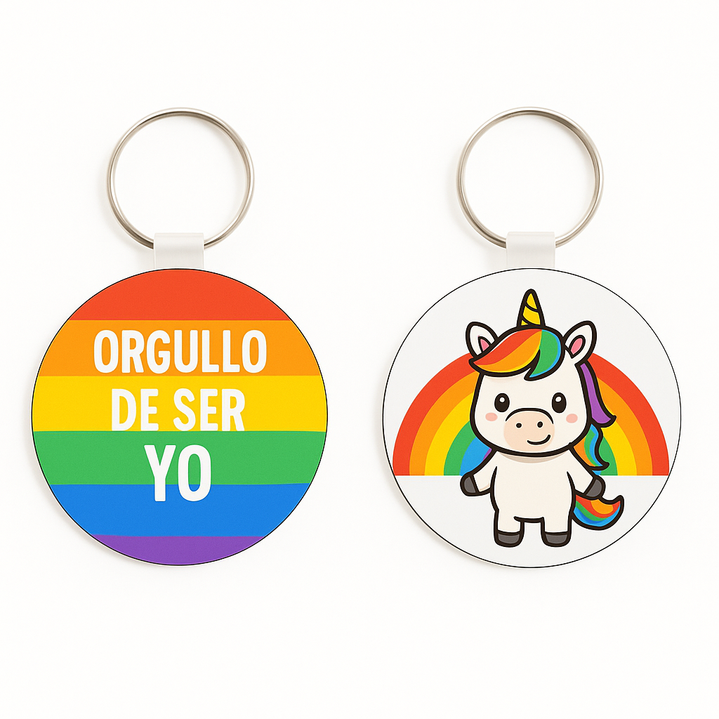 Llavero orgullo arcoíris