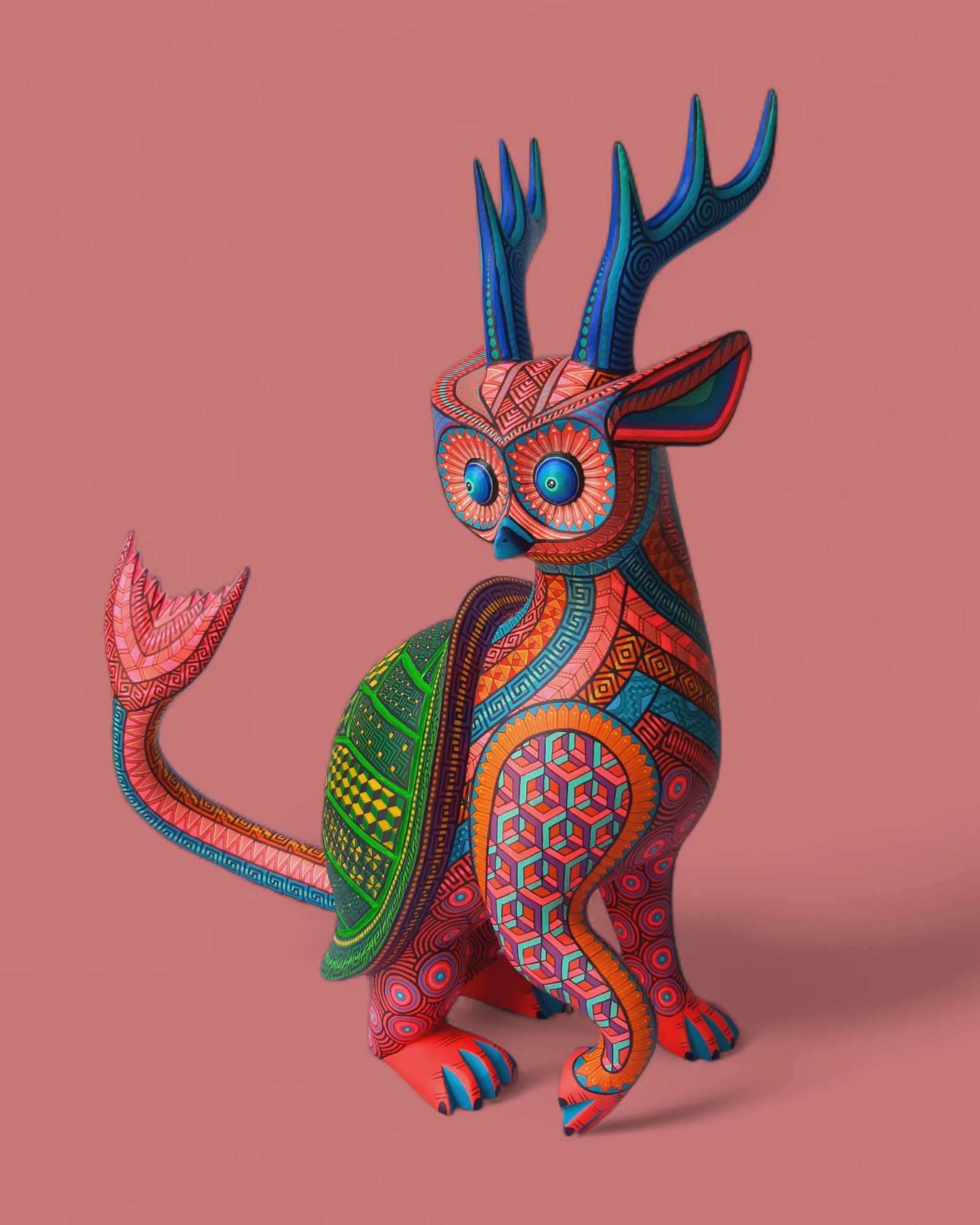 Alebrije Fusión - Búho, Tortuga, Venado, Pescado