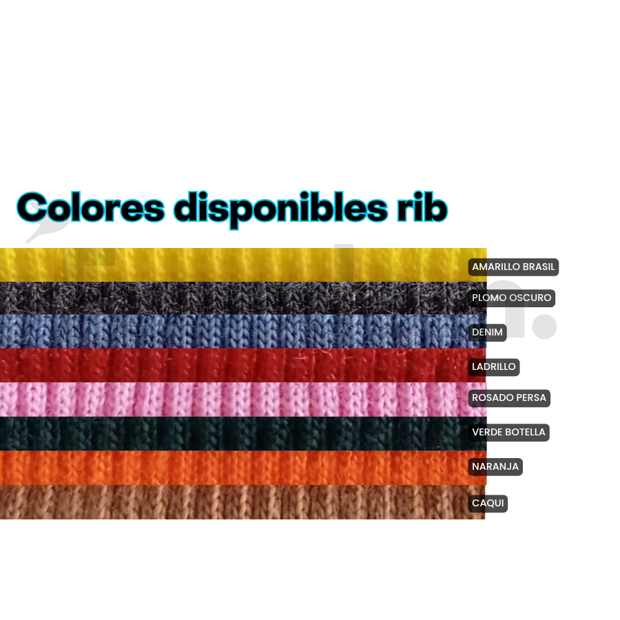 Polo rib manga larga suelta