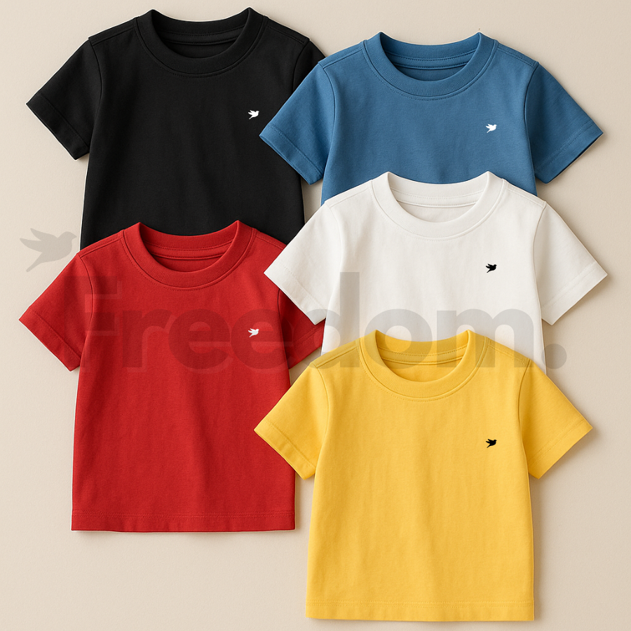 Polo recto de algodón pima para niños