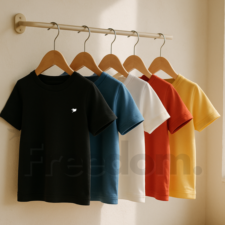 Polo recto de algodón pima para niños