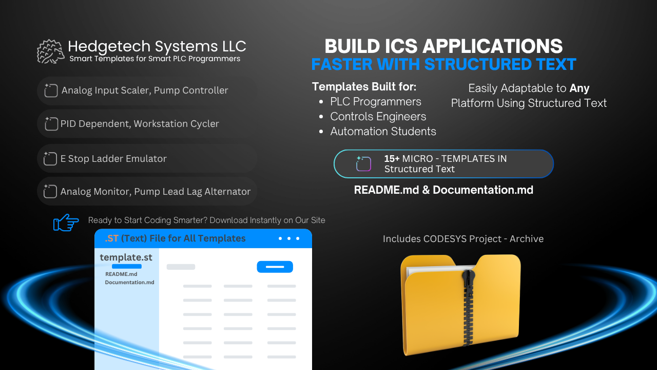ICS Application Templates in Structured Text