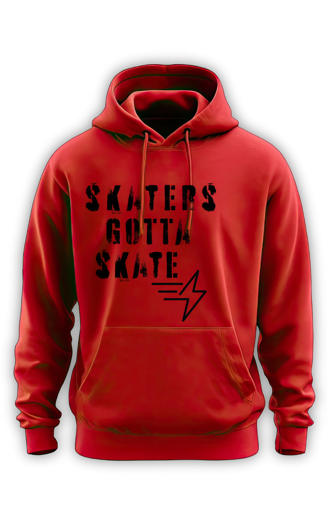 Skaters Gotta Skate Hoodie in Red