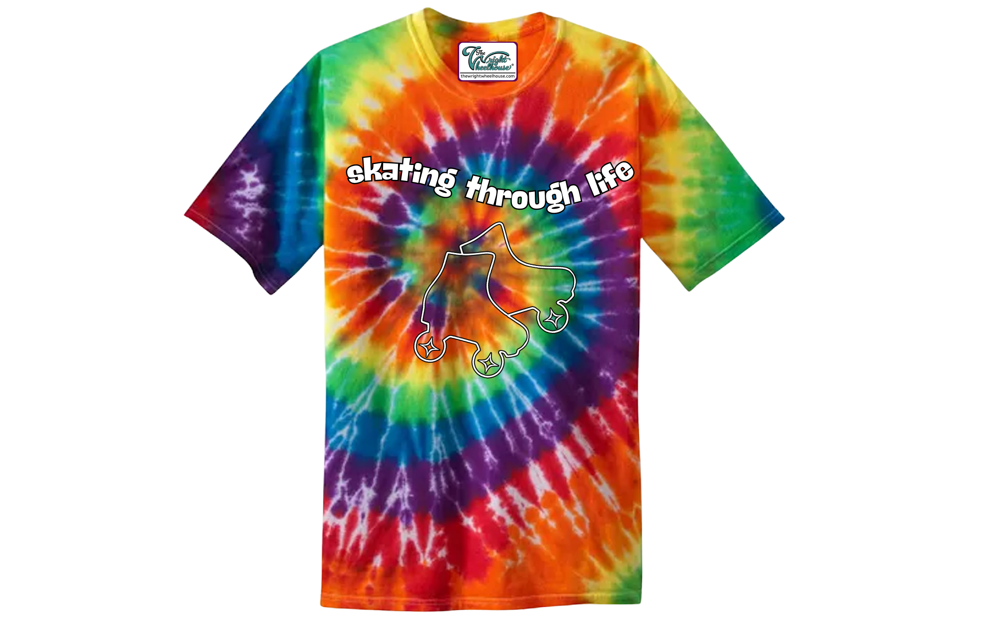 Skating Through Life Tie-Dye T-Shirt