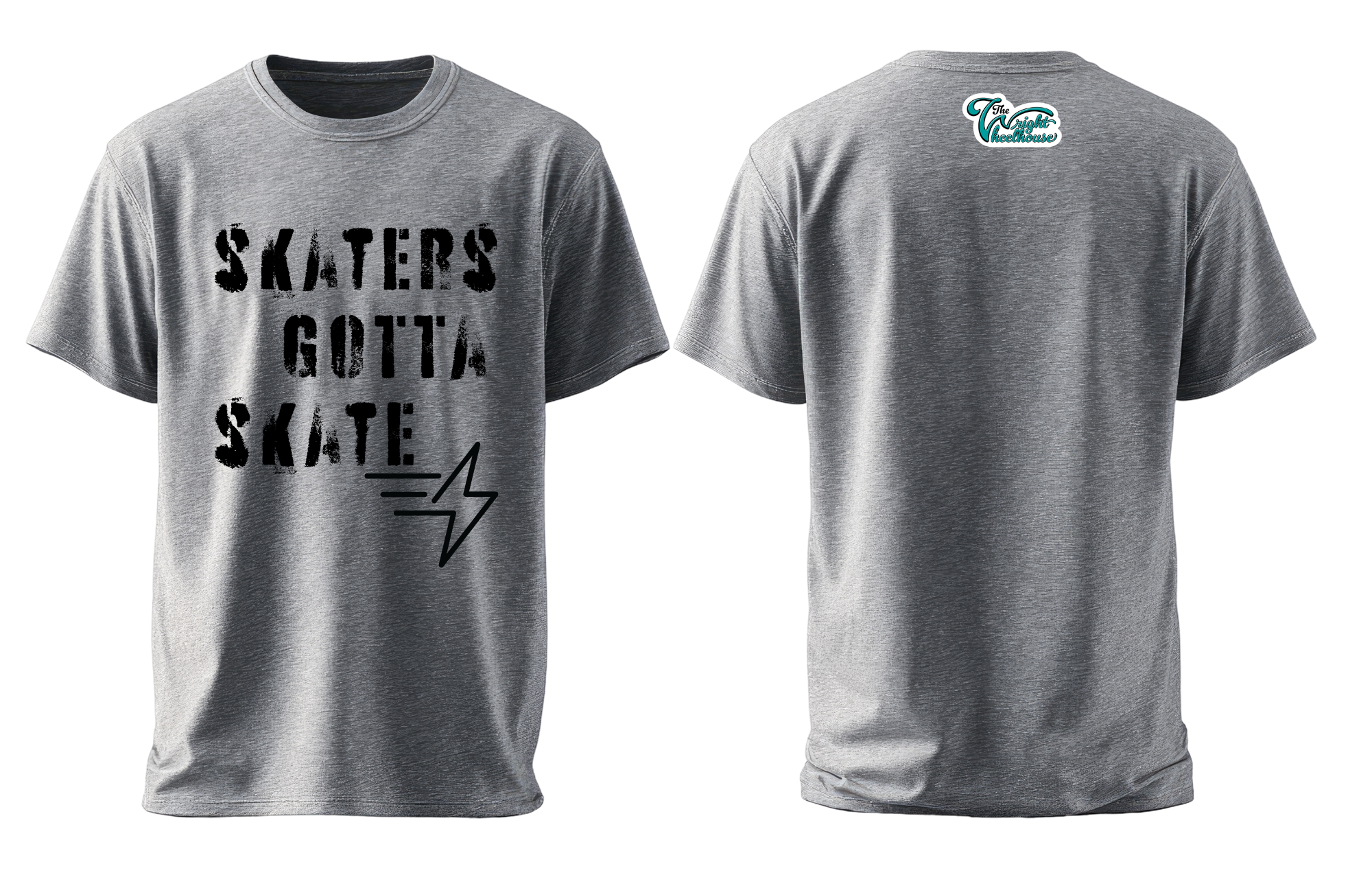 Skaters Gotta Skate T-Shirt in Gray