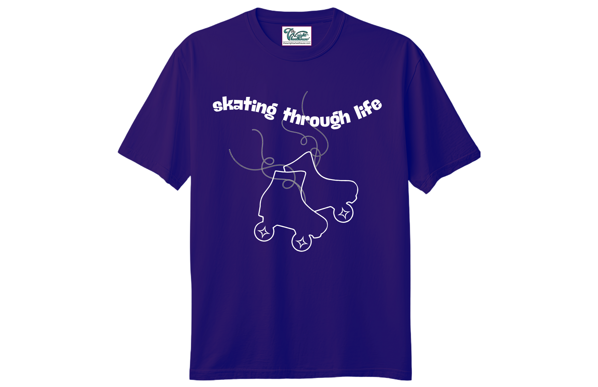 Skating Through Life T-Shirt in Dark Purple