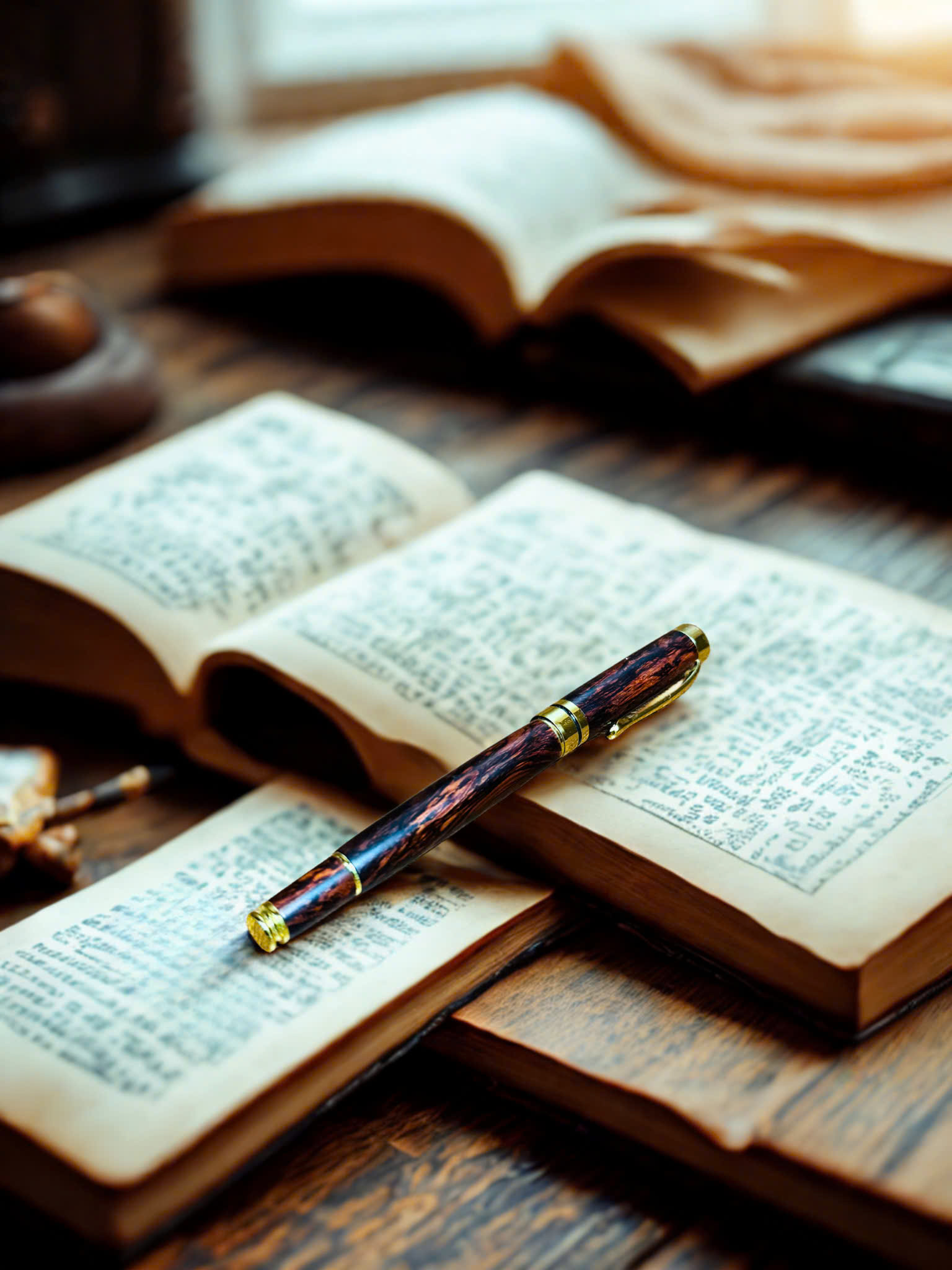Rosewood Bird Eye Handcrafted Wooden Pen