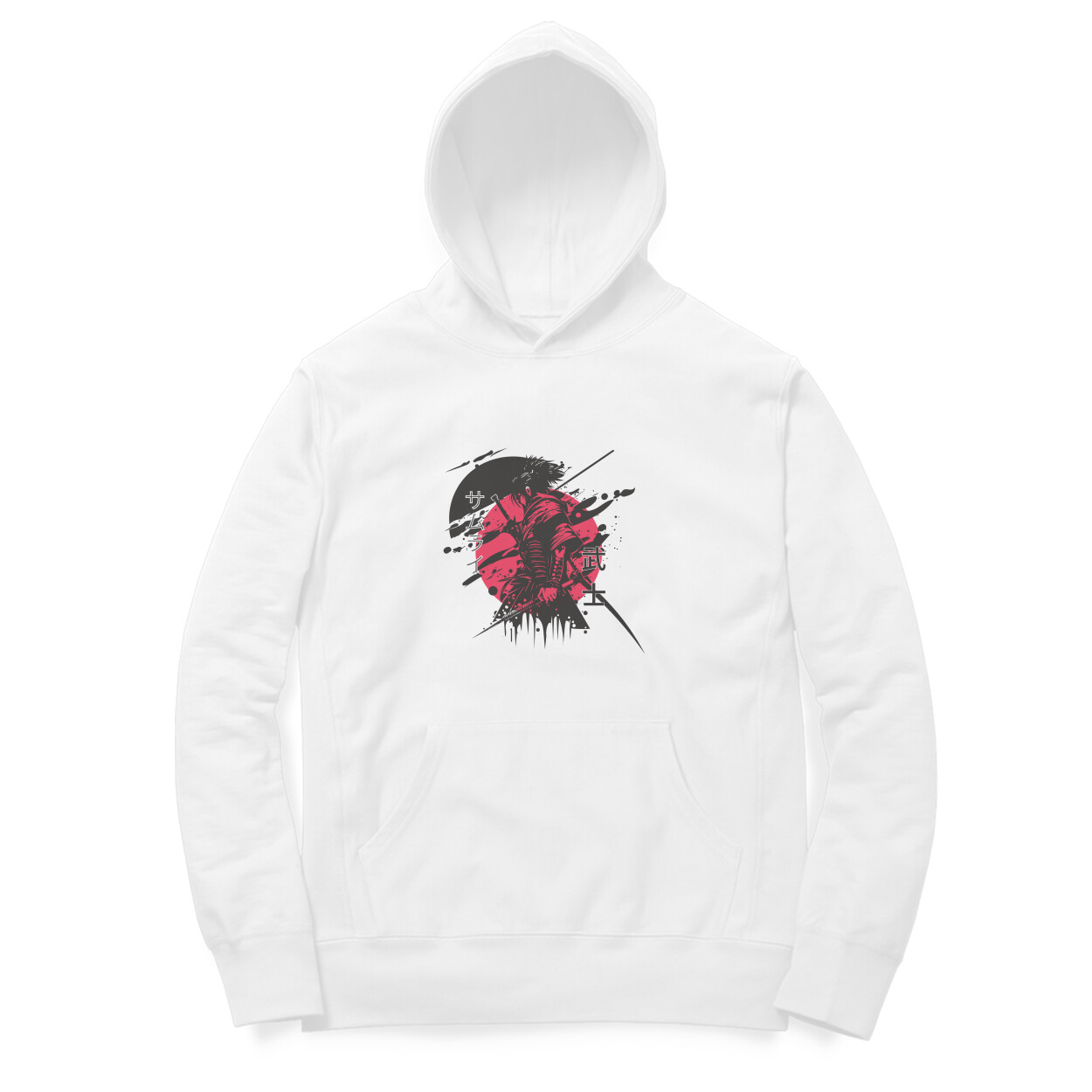 Abstract Red Heart Graphic Hoodie – Unisex