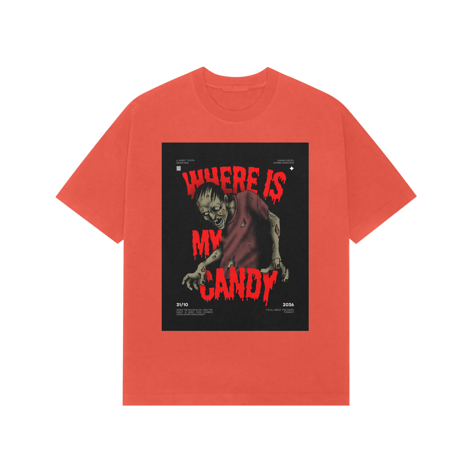 Where Is My Candy? Oversized Halloween T-Shirt
