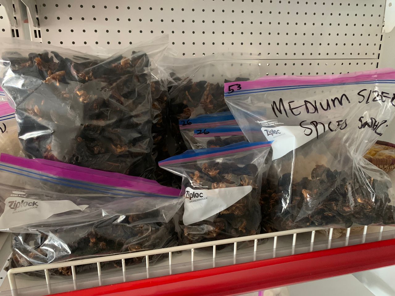 Dried Spices in Ziplock Bags