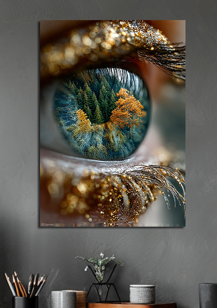 Tableau 'Regard de Nature'