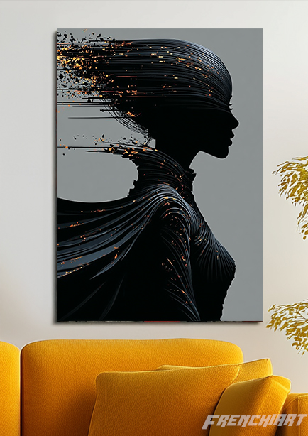 Affiche murale de silhouette artistique
