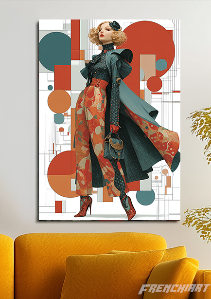 Tableau moderne femme chic