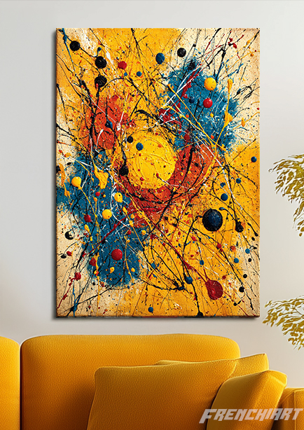 Tableau abstrait coloré