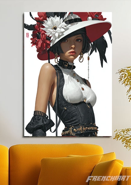 Toile contemporaine femme élégante