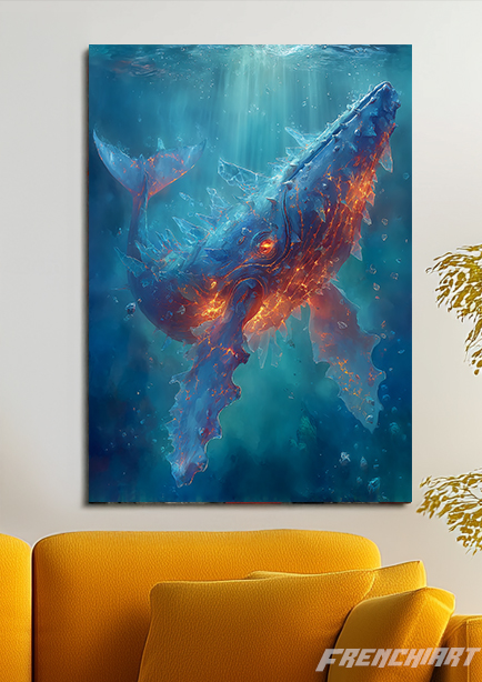 Tableau de baleine fantastique