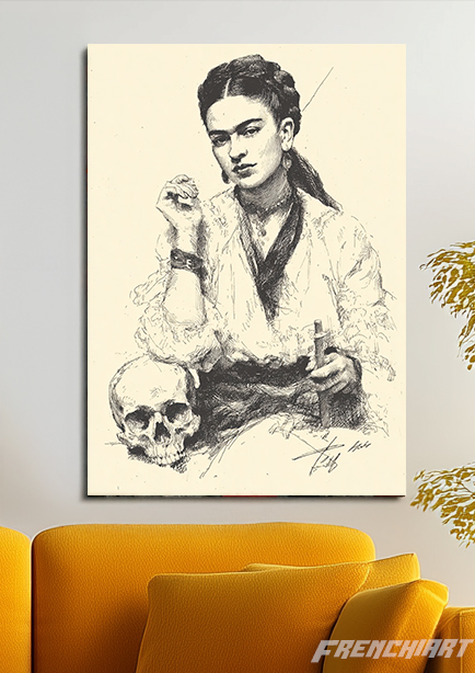 Tableau artistique au crayon