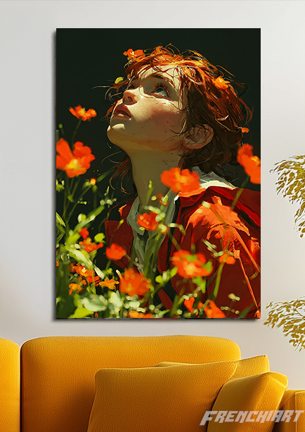 Tableau artistique fleurs et lumière