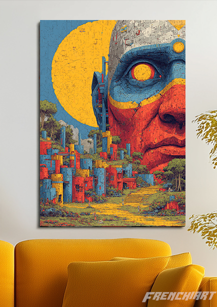 Tableau mural futuriste