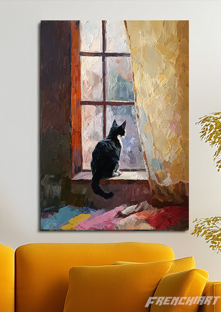 Tableau Chat à la fenêtre