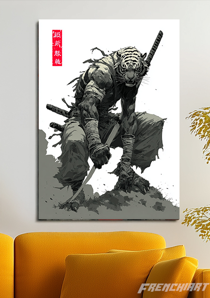 Tableau Samouraï Tigre