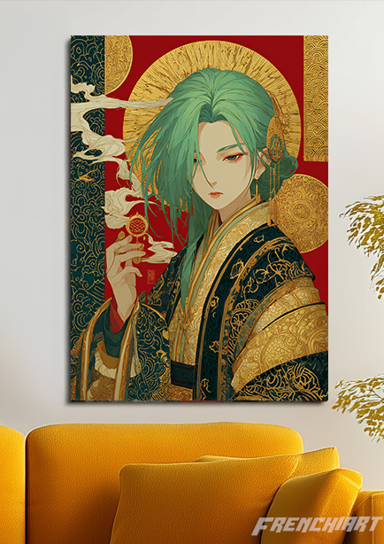 Tableau mural asiatique doré