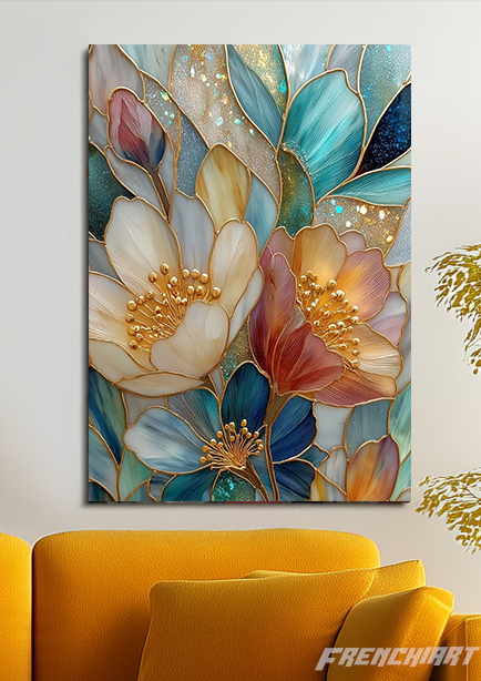 Tableau floral abstrait