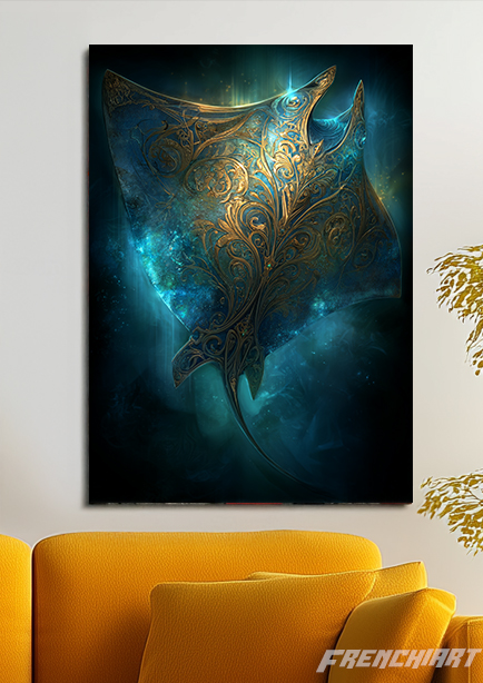 Tableau Raie Manta Fantaisie