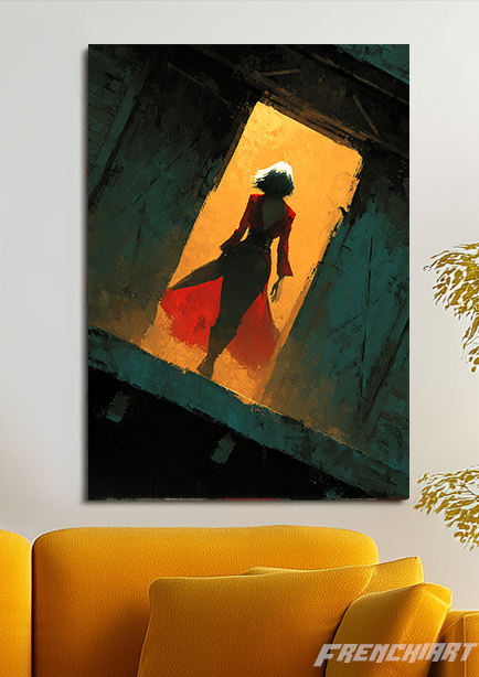 Tableau artistique Femme Mystérieuse